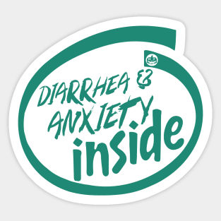 Diarrhea & Anxiety Sticker